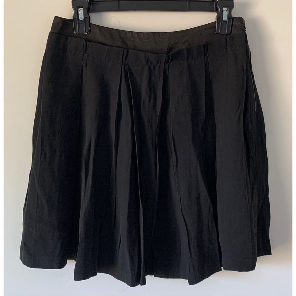 See by Chloe Pleated Black Mini Skirt